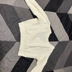 Hurley white-cream v-neck sweater
